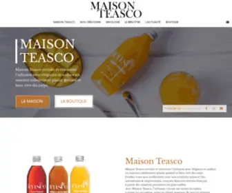 Maisonteasco.fr(Maison Teasco vous invite au voyage des sens au travers de délicieuses infusions bien) Screenshot