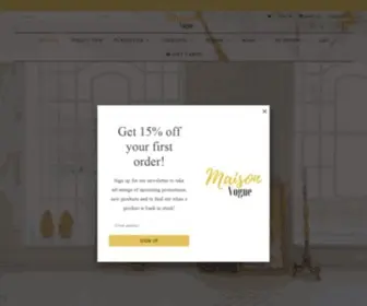 Maisonvogue.com(Maison Vogue) Screenshot