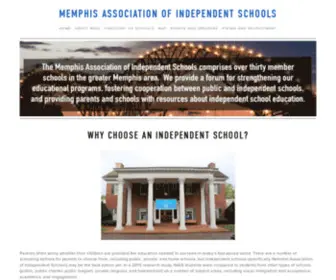 Maisschools.com(Memphis Association of Independent Schools) Screenshot