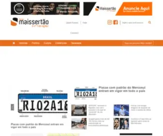 Maissertao.com.br(Mais Sertão "O nº1 da região) Screenshot