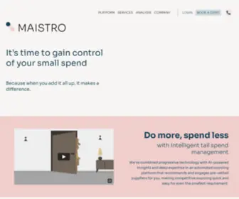 Maistro.com(The Maistro Tail Spend Management platform) Screenshot