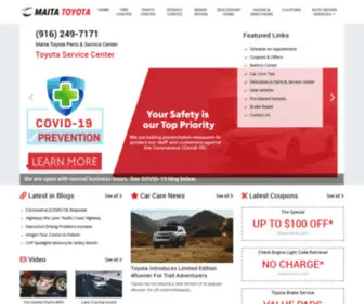 Maitatoyotaservicetireparts.com(New Toyota) Screenshot