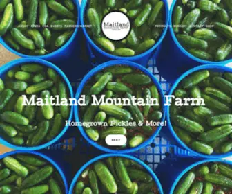 Maitlandfarms.com(Maitland Mountain Farm) Screenshot