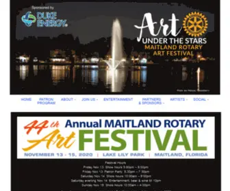 Maitlandrotaryartfestival.com(Art Under the Stars) Screenshot