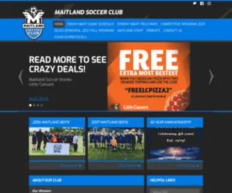 Maitlandsoccer.com(Home of the Maitland Soccer Club) Screenshot