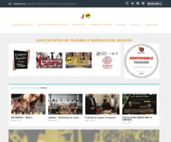 Maitresdearagon.com(Maitres y Barmans de Aragón) Screenshot