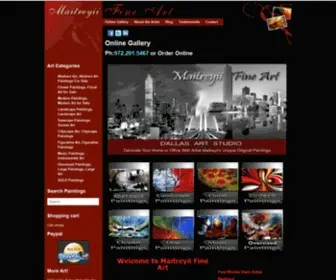 Maitreyiifineart.com(Abstract art) Screenshot