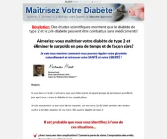 Maitrisezvotrediabete.com(Maîtrisez Votre Diabète™) Screenshot