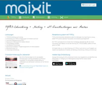 Maixit.de(TYPO3 Agentur in Aachen) Screenshot
