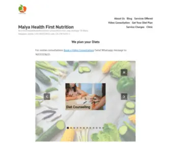 Maiyahealthfirstnutrition.clinic(Best Dietitian(Dietician)/Nutritionist online/offline clinic) Screenshot