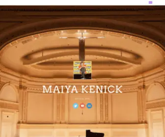 Maiyakenick.com(Maiya Kenick Official Site) Screenshot