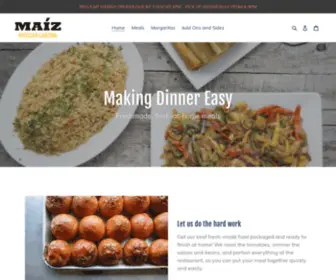 Maizathome.com(MAIZ Meals at Home) Screenshot