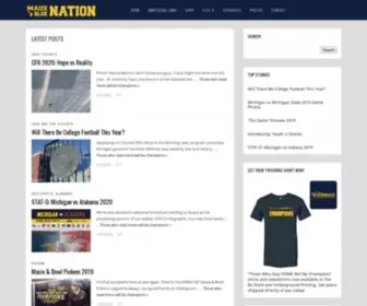 Maizenbluenation.com(Michigan Football Blog) Screenshot