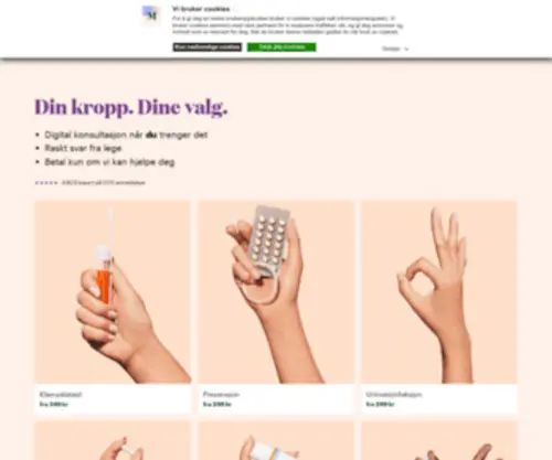 Maja.no(P-piller, hud og kjønnssykdommer) Screenshot