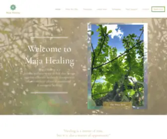 Majahealing.com(Maja Healing) Screenshot