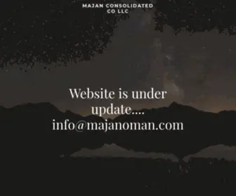 Majanoman.com(Majan Consolidated Co llc) Screenshot