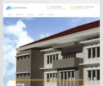 Majapahitastabaja.com(Majapahit Astabaja Perusahaan General Contractor yang berpengalaman di bidang konstruksi sejak tahun 1975 bertempat di semarang dan memiliki banyak project di seluruh INDONESIA) Screenshot