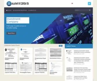 Majapahitinticorpora.co.id(Majapahit Inti Corpora Tbk) Screenshot