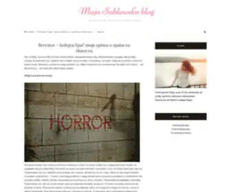 Majasablewskablog.pl(Maja Sablewska blog) Screenshot