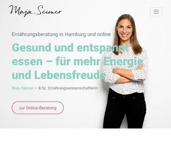 Majaseimer.com(Ernährungsberatung Hamburg) Screenshot