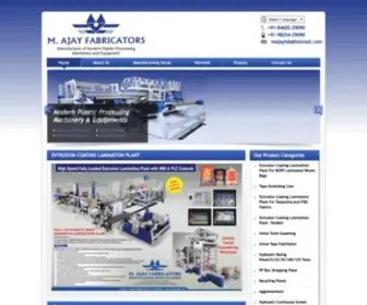 Majayfab.com(M.Ajay Fabricators) Screenshot