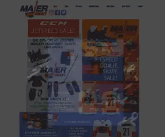 Majerhockey.com(Majer Hockey) Screenshot