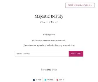 Majestic-B.com(Majestic Beauty) Screenshot