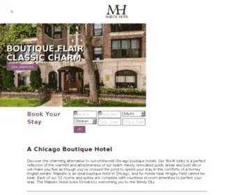 Majestic-Chicago.com(Majestic Hotel Chicago) Screenshot