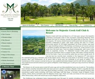 Majesticcreekcc.com(Majestic Creek Golf Club and Resort) Screenshot