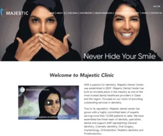 MajestiCDental.net(Majestic Dental Center in Doha Qatar) Screenshot