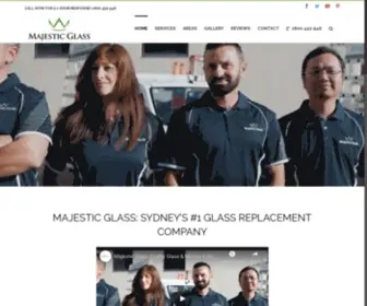 MajesticGlass.com.au(Glass Replacement Sydney) Screenshot