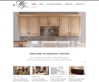 MajesticGroups.com(Kitchen & Bathroom Cabinetry by Majestic Groups) Screenshot