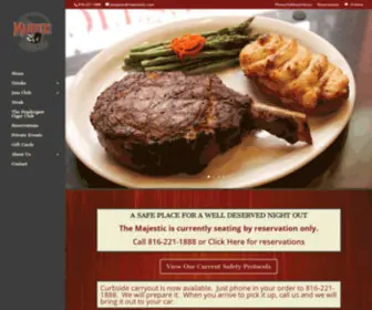 Majestickc.com(The Majestic Restaurant and Jazz Club) Screenshot