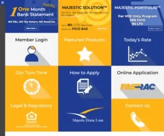 Majesticloan.com(Majestic Home Loan) Screenshot