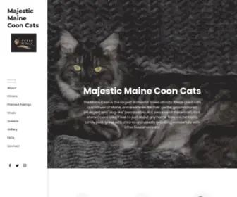 Majesticmainecooncats.com(Majestic Maine Coon Cats) Screenshot