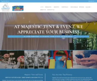 Majestictentrentals.com(Majestictentrentals) Screenshot