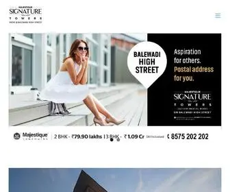 Majestiquesignaturetowers.com(Opposite, Balewadi High Street) Screenshot