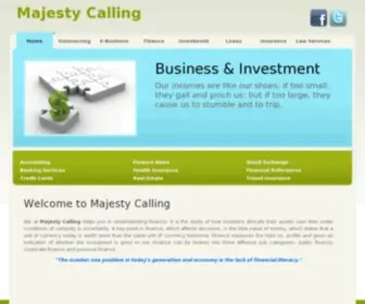 Majestycalling.com(Financial Help) Screenshot