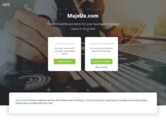 Majeux.com(The rare domain name) Screenshot