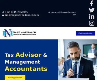 Majidnaveedandco.com(Tax Advisor & Management Accountants) Screenshot