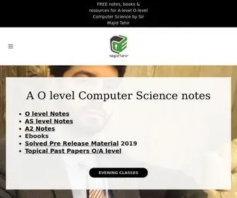 Majidtahir.com(A O Level Computer Science Notes) Screenshot