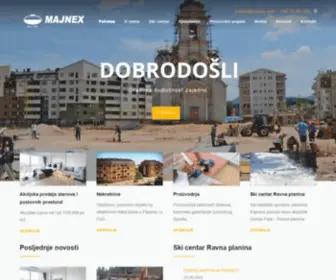 MajNex.com(Majnex d.o.o. – Gradimo budućnost zajedno) Screenshot
