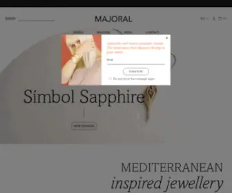Majoral.com(Joies d'inspiració mediterrània) Screenshot