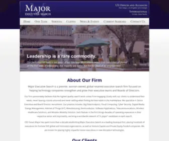 Majorexecutivesearch.com(Major Executive Search) Screenshot