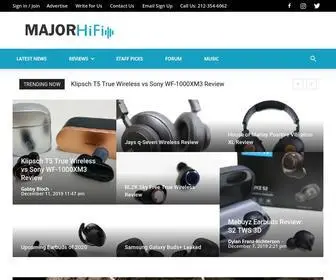 Majorhifi.com(Headphone, HiFi & Amplifier Reviews) Screenshot