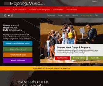 Majoringinmusic.com(Majoring in Music) Screenshot