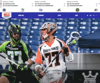 Majorleaguelacrosse.com(Major League Lacrosse) Screenshot