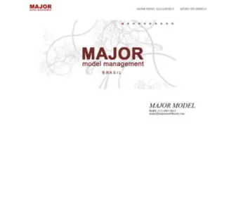 Majormodelbrasil.com(MAJOR MODEL MANAGEMENT BRASIL) Screenshot