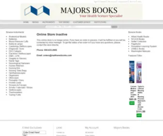 Majorsbooks.com(Majors Books) Screenshot