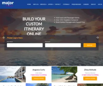 Majortravel.co.uk(Major Travel Plc) Screenshot